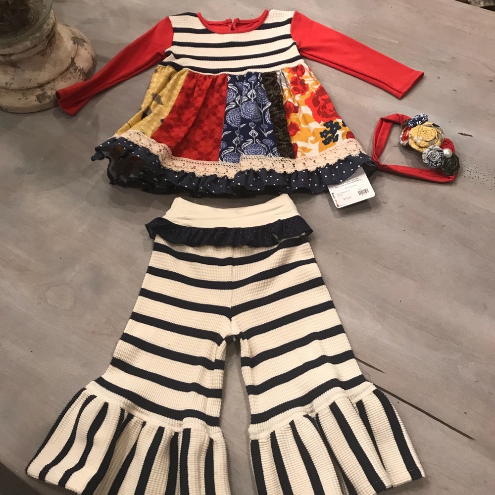 Persnickety 18-24 M dress, pants and headband NWT